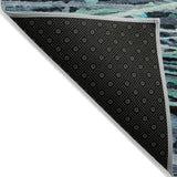 Addison Chantille ACN2126 Stripes Machine Made Transitional Teal Rug