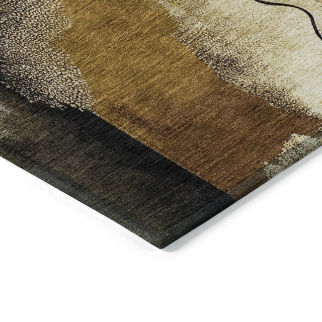 Addison Chantille ACN2127 Modern Machine Made Transitional Chocolate Rug