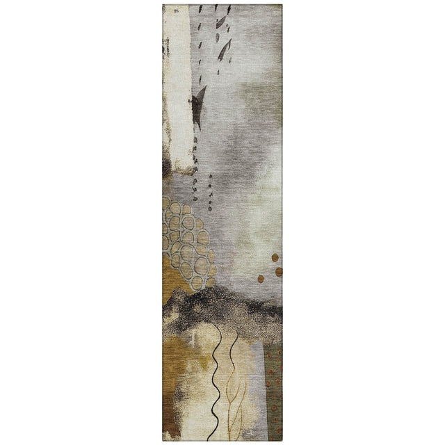 Addison Chantille ACN2127 Modern Machine Made Transitional Chocolate Rug