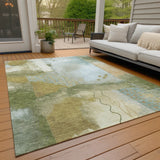 Addison Chantille ACN2127 Modern Machine Made Transitional Green Rug