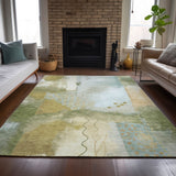 Addison Chantille ACN2127 Modern Machine Made Transitional Green Rug