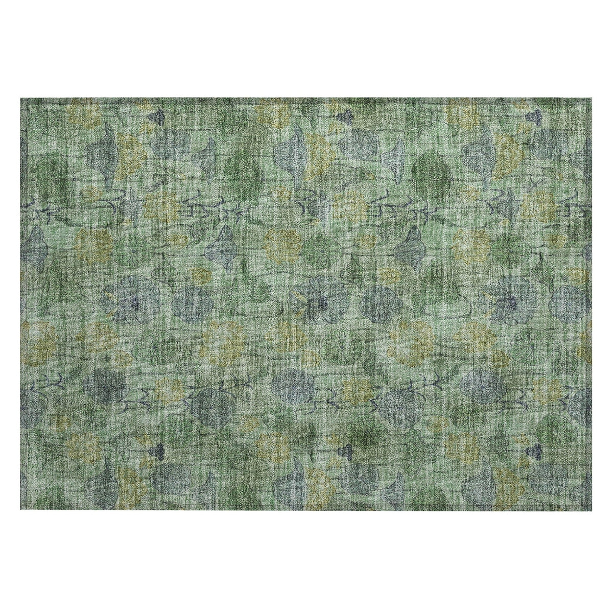 Addison Chantille ACN2128 Floral Machine Made Transitional Aloe Rug