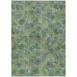 Addison Chantille ACN2128 Floral Machine Made Transitional Aloe Rug