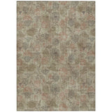 Addison Chantille ACN2128 Floral Machine Made Transitional Brown Rug