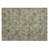 Addison Chantille ACN2128 Floral Machine Made Transitional Khaki Rug
