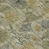 Addison Chantille ACN2128 Floral Machine Made Transitional Khaki Rug