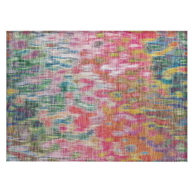 Addison Chantille ACN2129 Abstract Machine Made Transitional Pink Rug