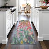 Addison Chantille ACN2129 Abstract Machine Made Transitional Pink Rug