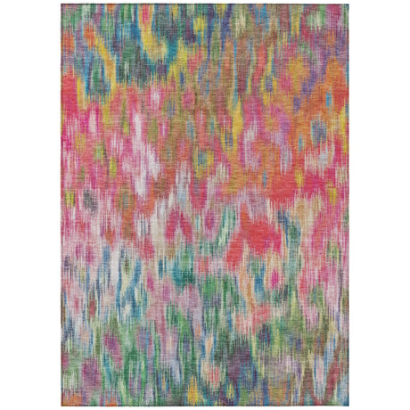 Addison Chantille ACN2129 Abstract Machine Made Transitional Pink Rug