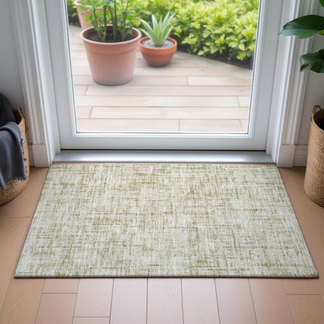 Addison Chantille ACN2130 Stripes Machine Made Transitional Beige Rug