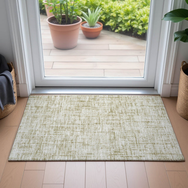 Addison Chantille ACN2130 Stripes Machine Made Transitional Beige Rug