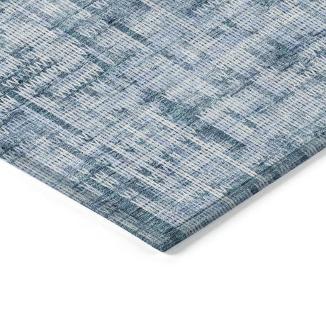 Addison Chantille ACN2130 Stripes Machine Made Transitional Blue Rug