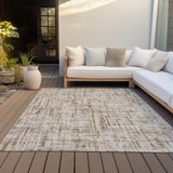 Addison Chantille ACN2130 Stripes Machine Made Transitional Brown Rug