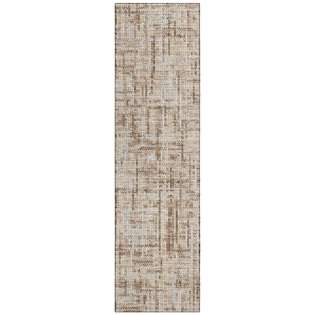 Addison Chantille ACN2130 Stripes Machine Made Transitional Brown Rug