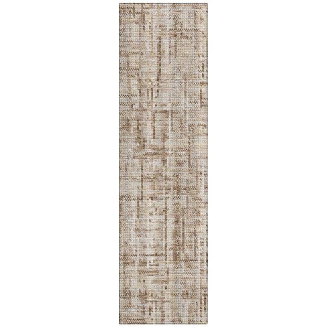 Addison Chantille ACN2130 Stripes Machine Made Transitional Brown Rug
