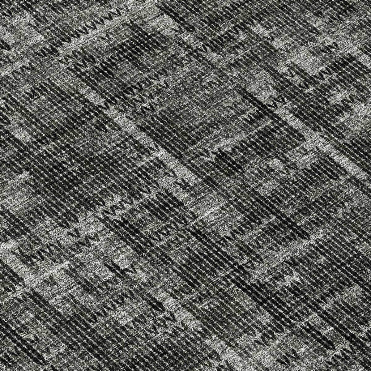 Addison Chantille ACN2130 Stripes Machine Made Transitional Charcoal Rug