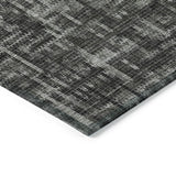 Addison Chantille ACN2130 Stripes Machine Made Transitional Charcoal Rug