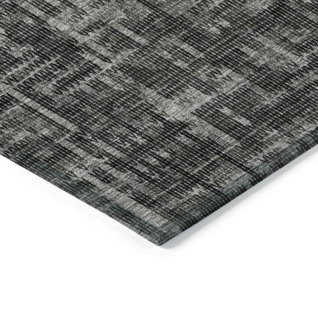 Addison Chantille ACN2130 Stripes Machine Made Transitional Charcoal Rug