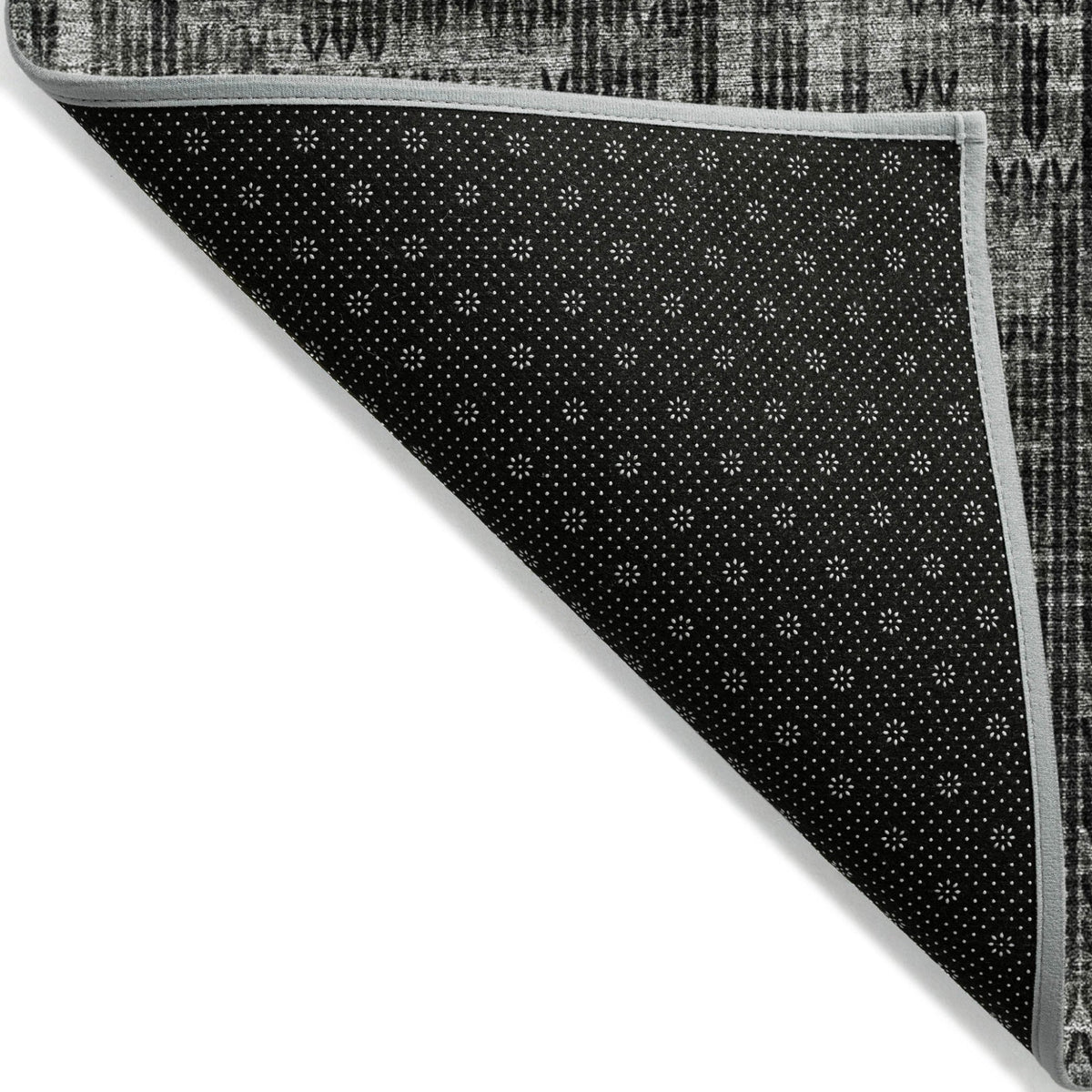 Addison Chantille ACN2130 Stripes Machine Made Transitional Charcoal Rug