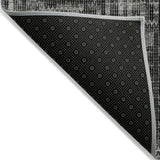Addison Chantille ACN2130 Stripes Machine Made Transitional Charcoal Rug