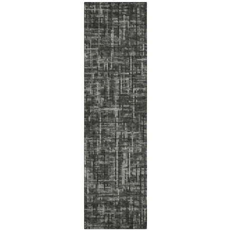 Addison Chantille ACN2130 Stripes Machine Made Transitional Charcoal Rug