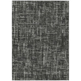 Addison Chantille ACN2130 Stripes Machine Made Transitional Charcoal Rug