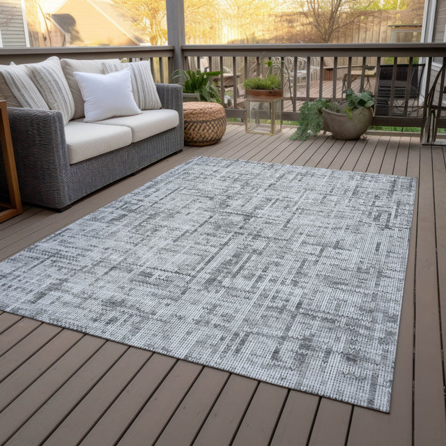 Addison Chantille ACN2130 Stripes Machine Made Transitional Gray Rug