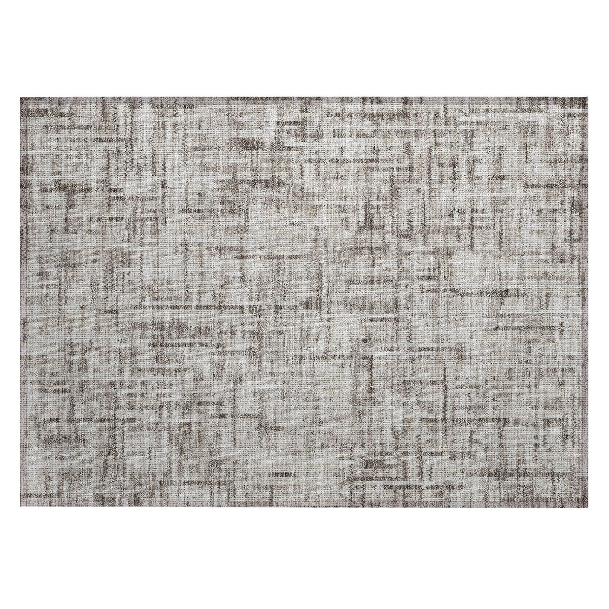 Addison Chantille ACN2130 Stripes Machine Made Transitional Taupe Rug