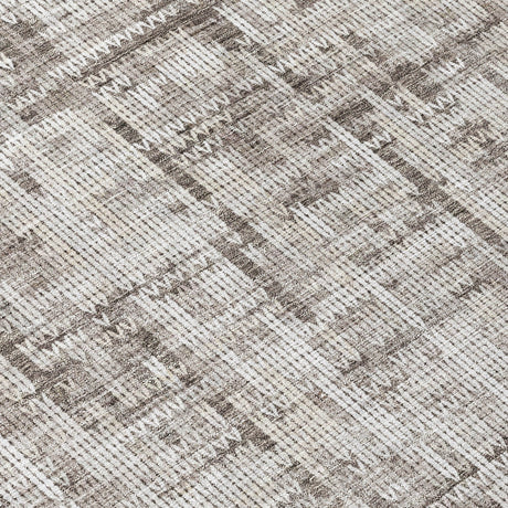 Addison Chantille ACN2130 Stripes Machine Made Transitional Taupe Rug