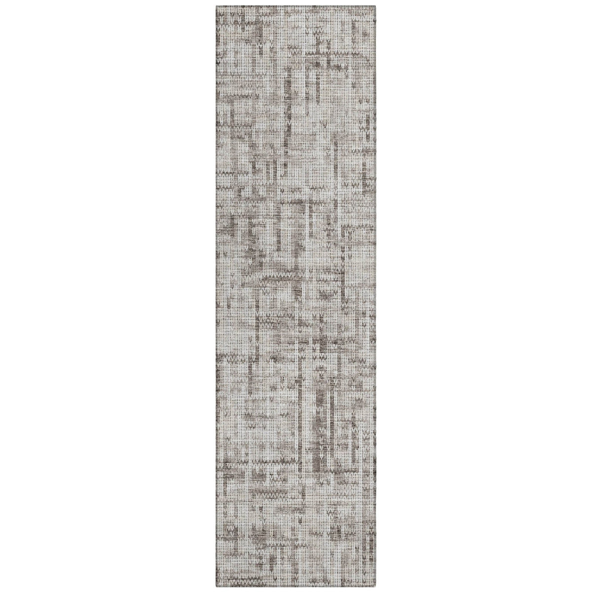 Addison Chantille ACN2130 Stripes Machine Made Transitional Taupe Rug