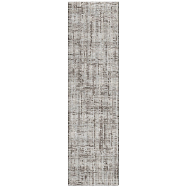 Addison Chantille ACN2130 Stripes Machine Made Transitional Taupe Rug