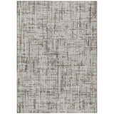 Addison Chantille ACN2130 Stripes Machine Made Transitional Taupe Rug