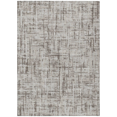 Addison Chantille ACN2130 Stripes Machine Made Transitional Taupe Rug
