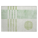 Addison Chantille ACN2131 Geometric Machine Made Transitional Green Rug
