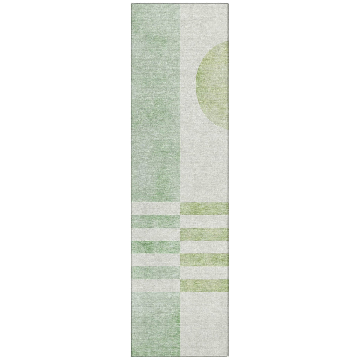 Addison Chantille ACN2131 Geometric Machine Made Transitional Green Rug