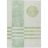 Addison Chantille ACN2131 Geometric Machine Made Transitional Green Rug