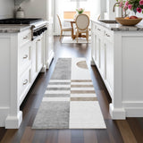 Addison Chantille ACN2131 Geometric Machine Made Transitional Ivory Rug