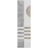 Addison Chantille ACN2131 Geometric Machine Made Transitional Ivory Rug
