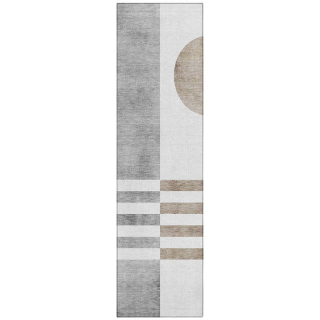 Addison Chantille ACN2131 Geometric Machine Made Transitional Ivory Rug
