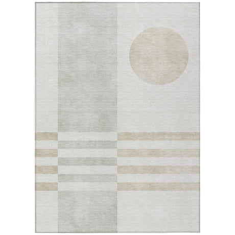 Addison Chantille ACN2131 Geometric Machine Made Transitional Linen Rug