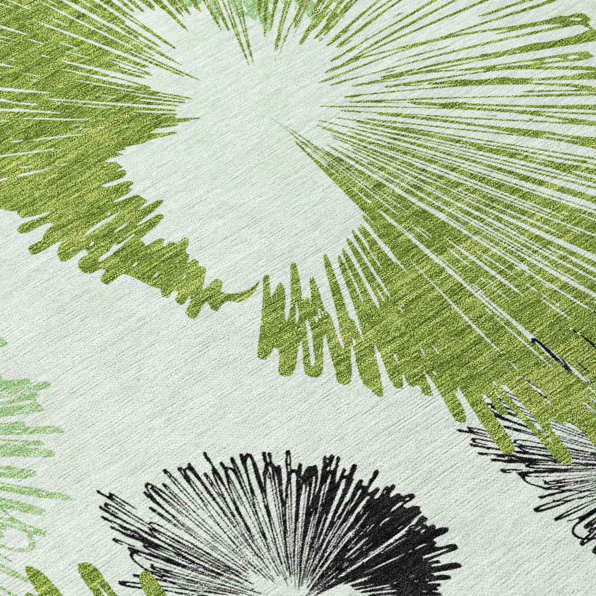 Addison Chantille ACN2132 Floral Machine Made Transitional Olive Rug