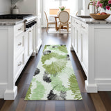 Addison Chantille ACN2132 Floral Machine Made Transitional Olive Rug