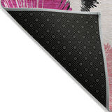 Addison Chantille ACN2132 Floral Machine Made Transitional Pink Rug
