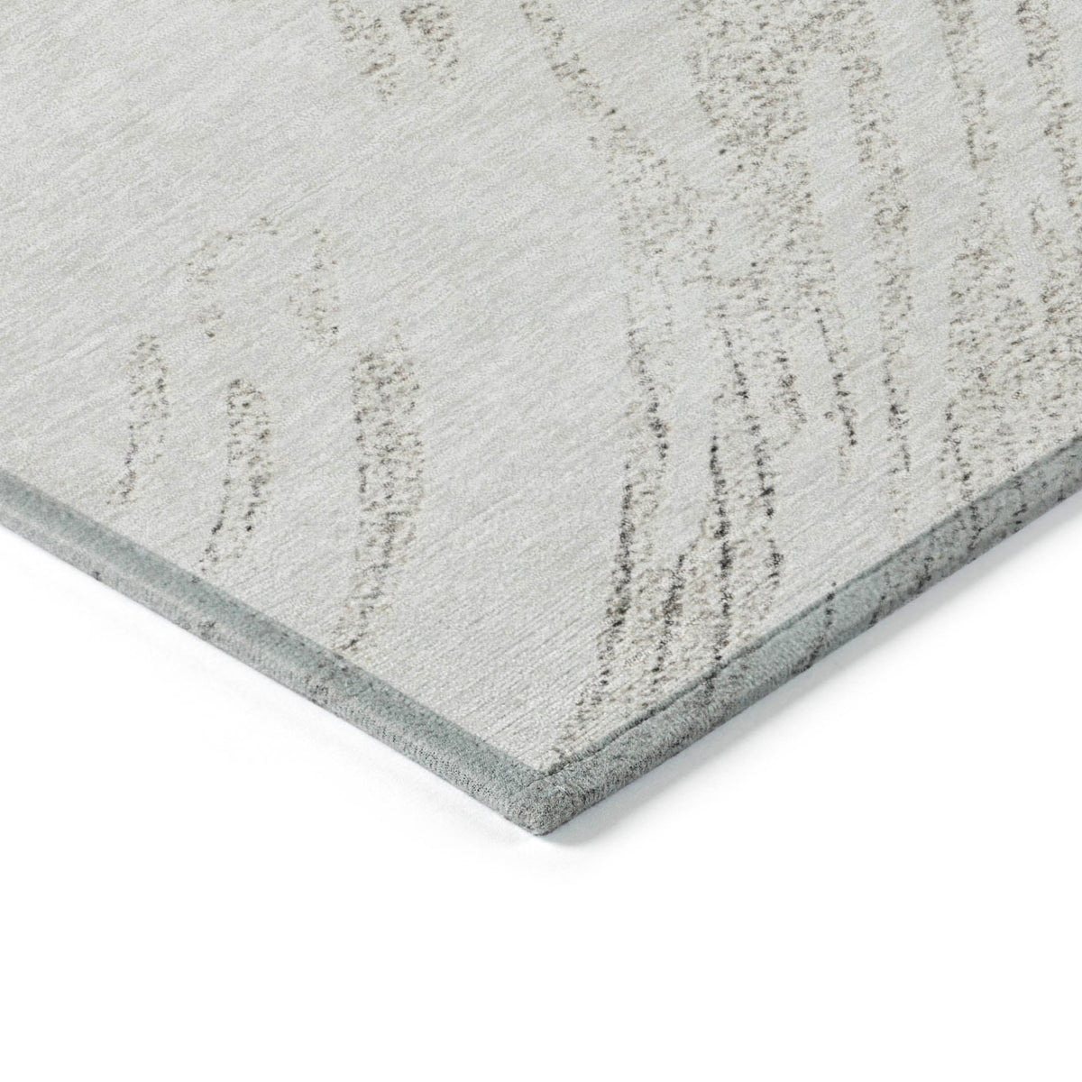 Addison Chantille ACN2133 Swirls Machine Made Transitional Ivory Rug
