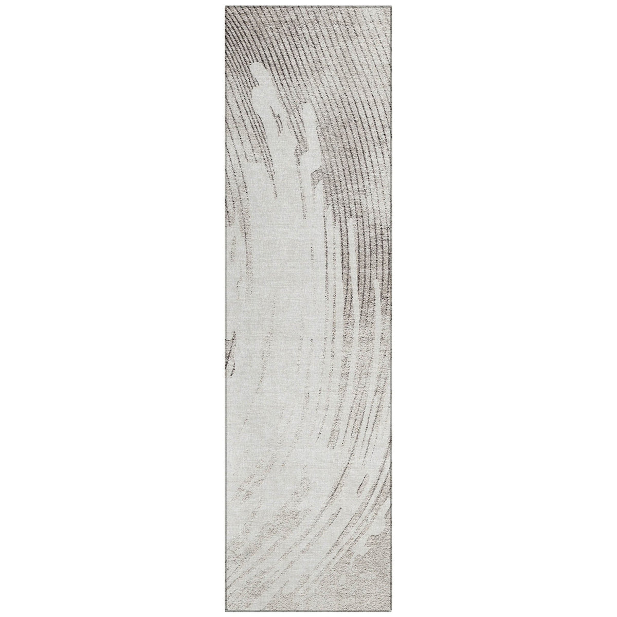 Addison Chantille ACN2133 Swirls Machine Made Transitional Ivory Rug