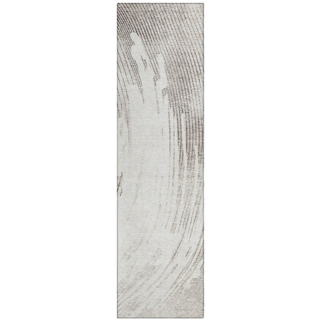 Addison Chantille ACN2133 Swirls Machine Made Transitional Ivory Rug