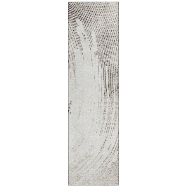 Addison Chantille ACN2133 Swirls Machine Made Transitional Ivory Rug