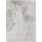Addison Chantille ACN2133 Swirls Machine Made Transitional Ivory Rug