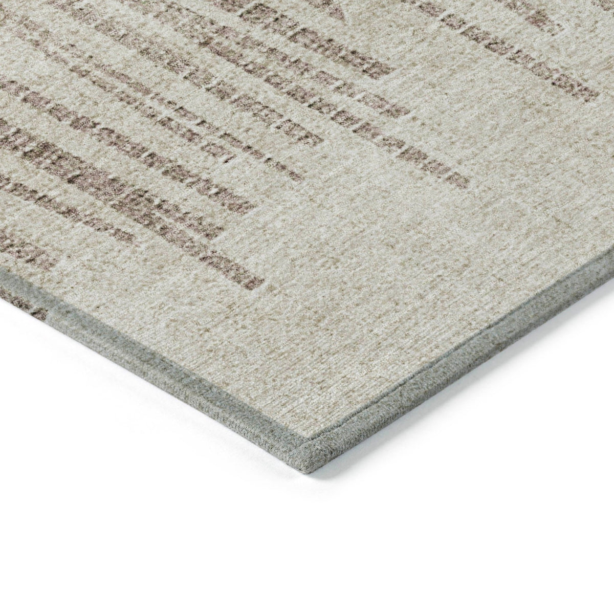 Addison Chantille ACN2135 Stripes Machine Made Transitional Brown Rug