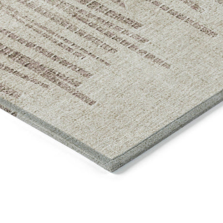 Addison Chantille ACN2135 Stripes Machine Made Transitional Brown Rug